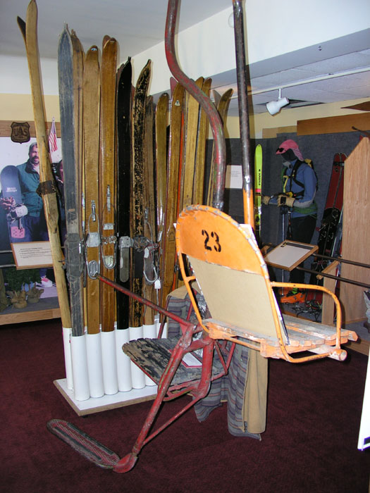 Colorado Ski Museum: Sessel aus der Anfangszeit
