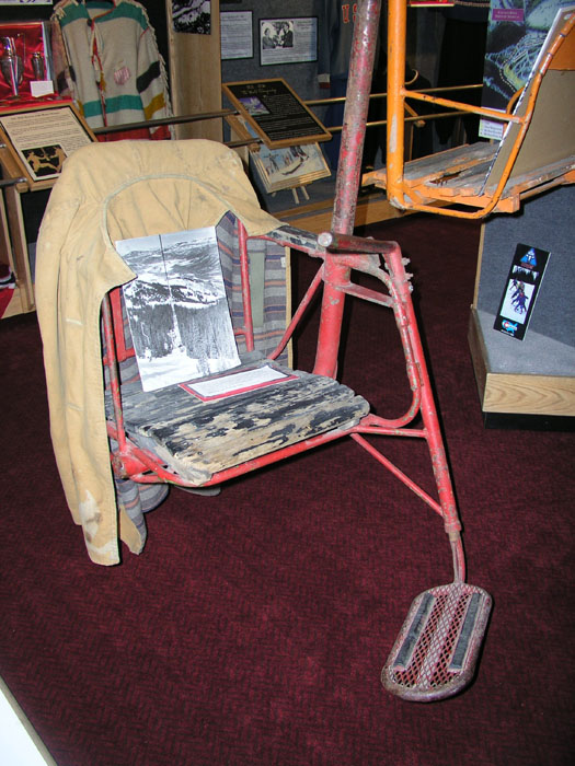 Colorado Ski Museum: Sessel aus der Anfangszeit
