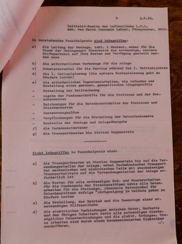 Skima-Offerte für einen Skilift "Lauchernalp in Richtung Hockenhorn" vom 5.4.1963
