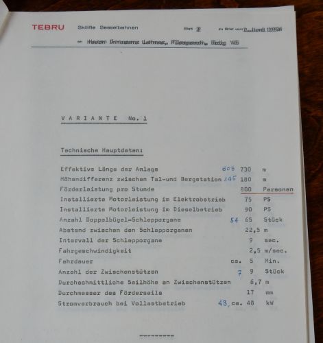 Offerte vom 1.6.1964 von Theo Brunner z.H. Notar Lehner, Variante 1
