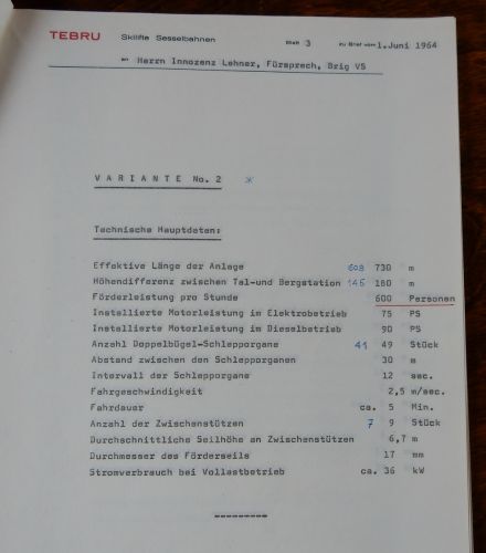 Offerte vom 1.6.1964 von Theo Brunner z.H. Notar Lehner, Variante 2
