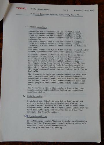 Offerte vom 1.6.1964 von Theo Brunner z.H. Notar Lehner
