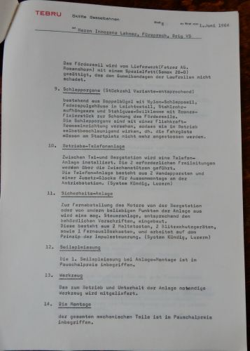 Offerte vom 1.6.1964 von Theo Brunner z.H. Notar Lehner
