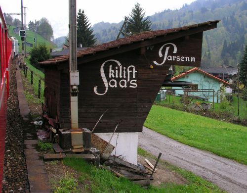Tebru-Lift von 1958, Saas im Prättigau 
