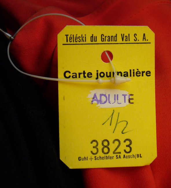 Halbtageskarte Morgen, Grandval, 29. Januar 2009
