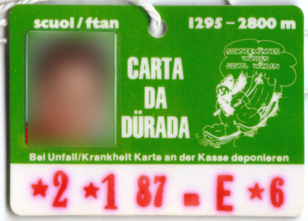 6-Tageskarte, 1987
