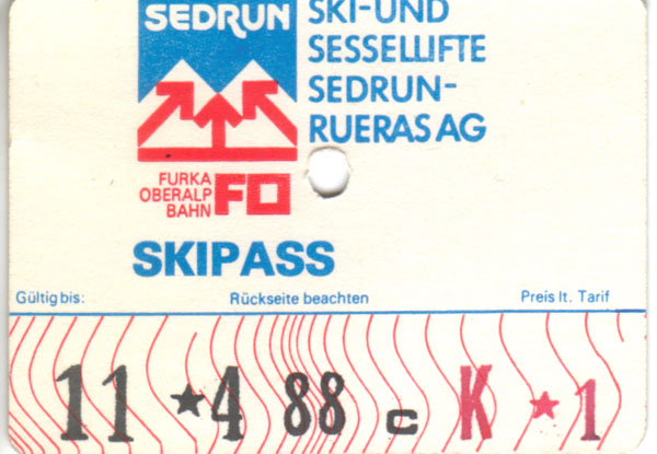 Tageskarte, 11. April 1988
