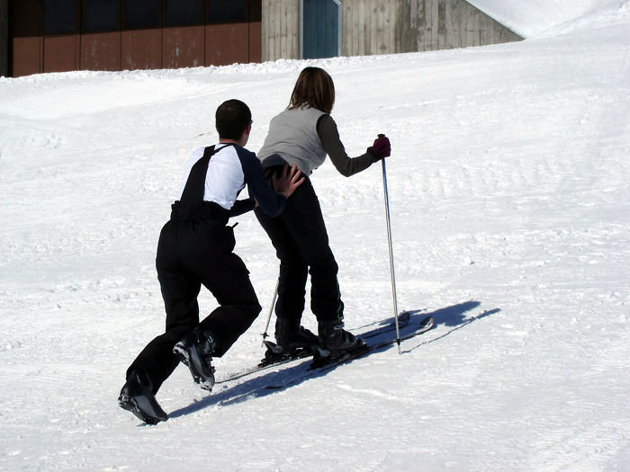 Weder Städeli noch Borer: Natürlicher "Lebend-Skilift" (März 2006)

