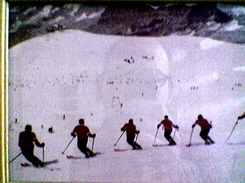 Plateau Rosa, vermutlich 1970er Jahre (man beachte die Portalstützen!) - privates Foto Hotel Jägerhof
