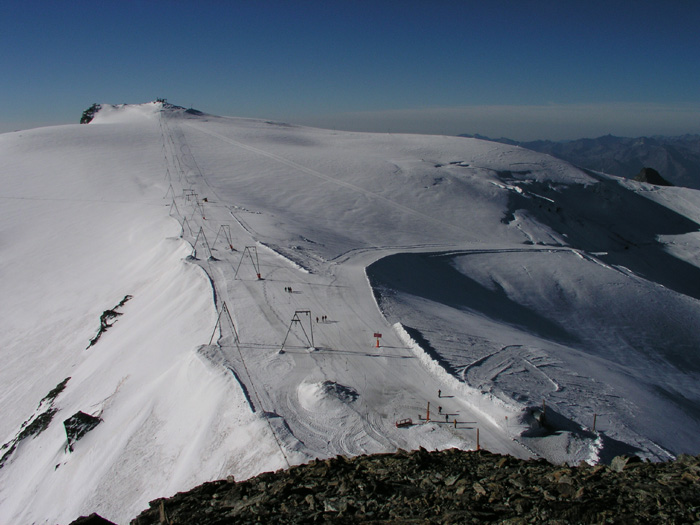 Klein Matterhorn, die ersten Gletscherskilifte
