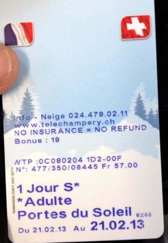 Frechheit: Die Karte muss man für 3 CHF kaufen, kein Depot - eigentlich ein Boykottgrund! Die Rettung: Das Gebiet ist verhältnismässig spottbillig für das Gebotene.
