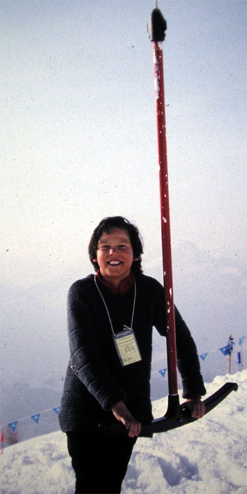 Der 12-jährige Galeriebetreiber in den Winterferien 1984, Gehänge Borer BSG 77 (Foto: Patrick Tanner)
