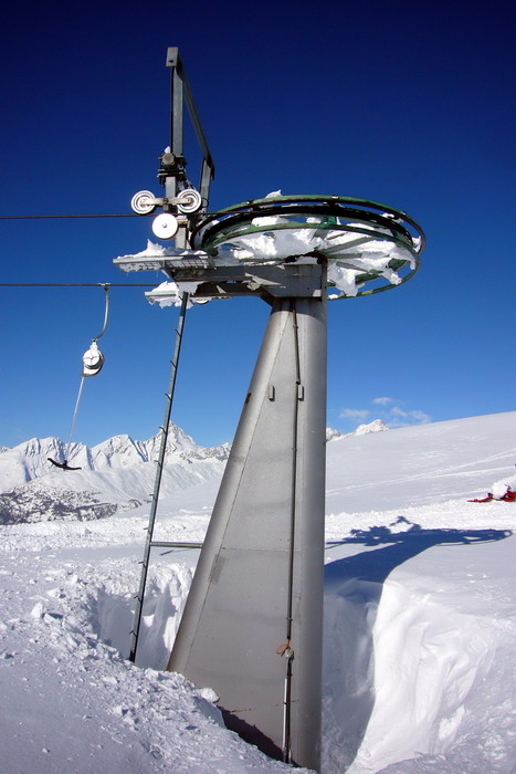 Bergstation Skilift Fleschboden, Februar 2009
