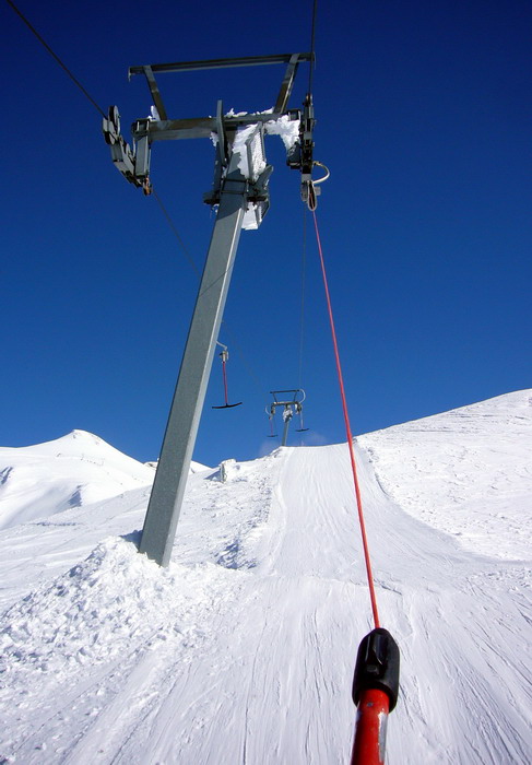 Skilift Fleschboden, Februar 2009
