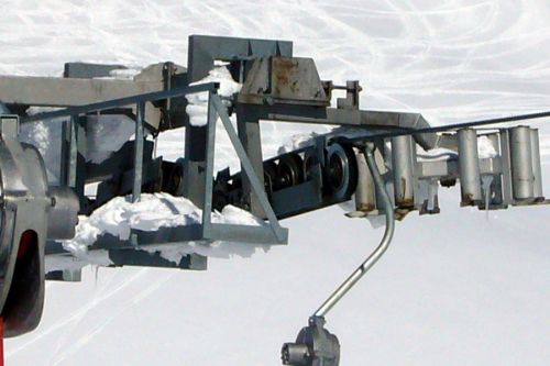Kurvenstütze Skilift Stafel, Februar 2009
