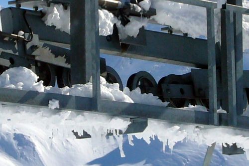 Kurvenstütze Skilift Stafel, Februar 2009
