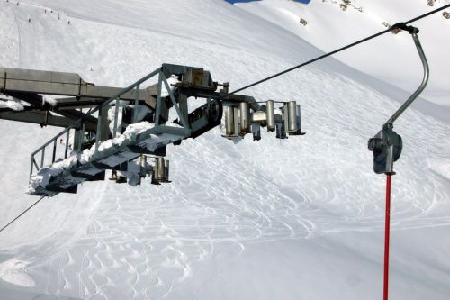 Kurvenstütze Skilift Stafel, Februar 2009
