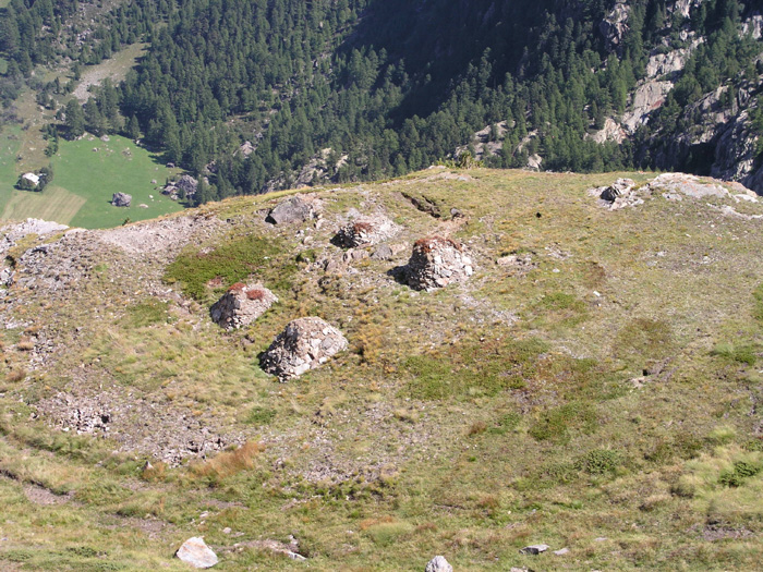 Frühere Stütze Pendelbahn Furi-Schwarzsee
