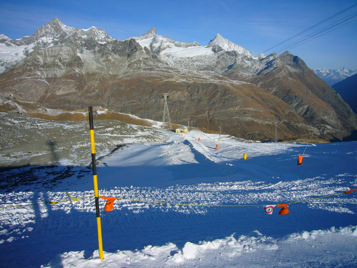 27. November 2006, Sandiger Boden - ab hier ist fertig, es hat extrem wenig Schnee
