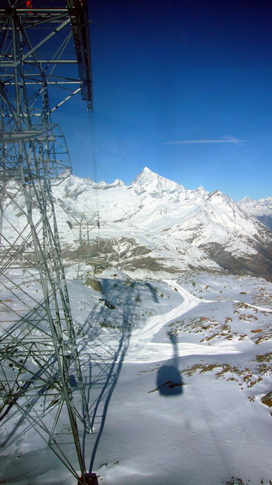 Auf dem Weg nach Klein Matterhorn, November 2007
