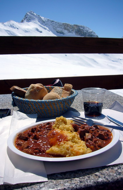Polenta im Grand Sometta
