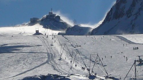 Schneesturm auf dem Plateau, November 2007
