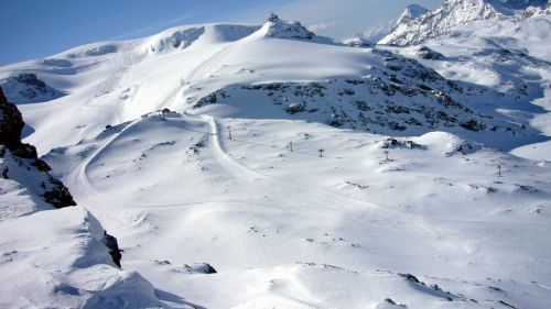 2. Mai 2008: Cervinia leider schon zu
