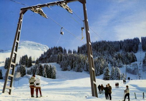 Postkarte Schwarzsee-Gypsera, ca. 1970er-Jahre (Archiv [url=http://skilift-nostalgie.ch]Jakob Schuler[/url])
