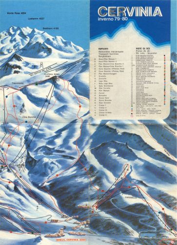 Alter Pistenplan (Quelle: intermezzo)
