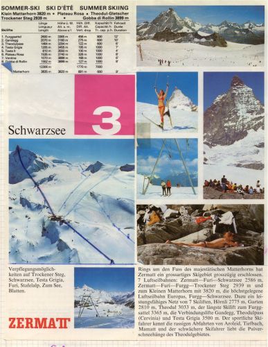 Sommerski-Impressionen vom Plateau Rosa, 1970er-Jahre (Quelle: intermezzo)
