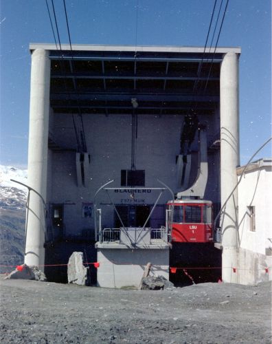 Die alten Blauherd-Rothorn-Bahn, Juli 1982 (Foto: intermezzo)
