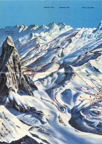 Cervinia-Pistenplan 1979/80 (Quelle: Intermezzo)
