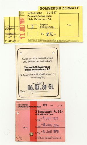 Sommerski-Abos 1979, 1981, 1982 (intermezzo)
