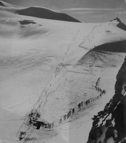 1970er-Jahre, Plateau Rosà  / Quelle: Museum auf der Testa Grigia
