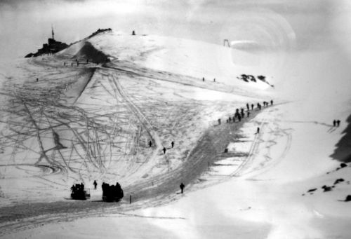 Testa Grigia, Theodulpass, 1950er-Jahre? / Quelle: Museum auf der Testa Grigia
