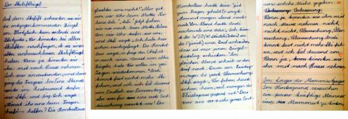 Primarschul-Aufsatz von Freund Patrick: Erste gemeinsame WSO-Bügel-Abenteuer in Scuol, Februar 1983
