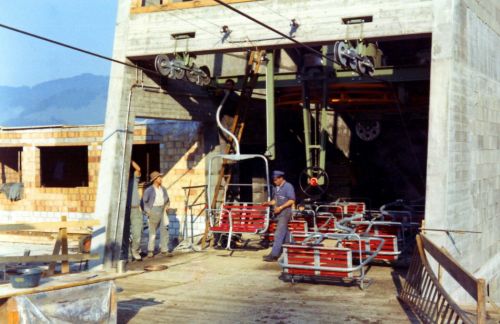 Atzmännig, Neubau Sesselbahn, undatiert, wohl Sommer 1970
