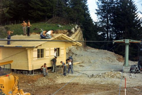 Atzmännig, Neubau Sesselbahn, undatiert, wohl Sommer 1970
