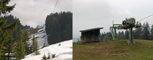 Als Vergleich: Skilift Bärüti-Egg Gommiswald (im April 2009)
