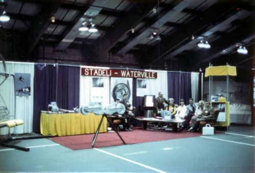 Waterville Valley (USA), Ausstellung mit WSO-Stand, Juni 1971 (Datum auf Foto-Rückseite)
