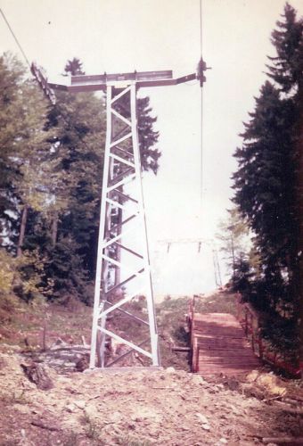 Skilift Bärüti-Egg Gommiswald (1970), stillgelegt 2005 (Stützen 8 und 9).
