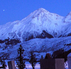 Piz Muraun mit Stern wie im August 1977 - hier allerdings eine Winteraufnahme vom Januar 2006