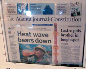 Und das bei 92°F Aussentemperatur (ATL, 2. August 2006)