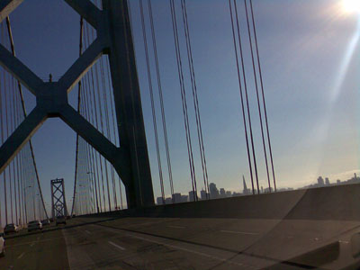 Bay Bridge, Sonntagabend, 6. August 2006