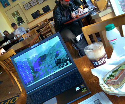 Royal Ground Coffee, San Francisco (Ecke Fillmore und California), Sonntagabend, 6. August 2006