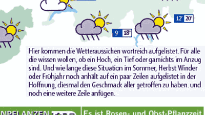 Poetischer Wetterbericht - Berner Zeitung vom 24.10.2006