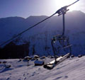 Aussicht von der neuen Sesselbahn auf die Talstation der fr&uuml;heren Skilifte (Klicken f&uuml;r grosse Fassung)