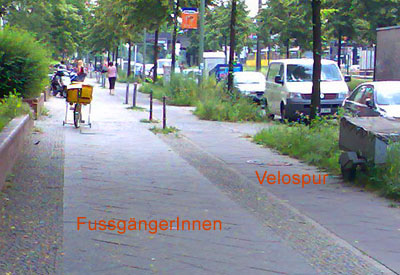 Velospur in Berlin: So muss es sein!