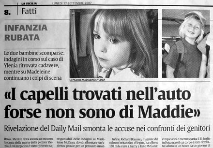 Maddie und Yleina, La Sicilia, 17. September 2007