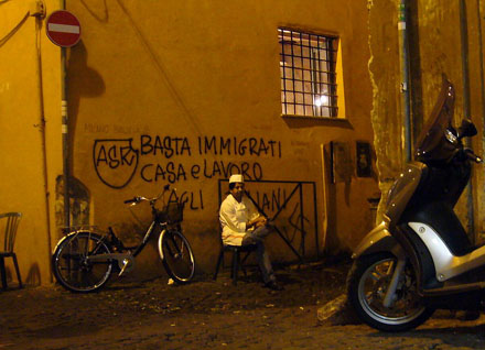 Basta immigrati - Schwarzes-Schaf-Feeling à la SVP gibts leider auch in Italien (September 2007)
